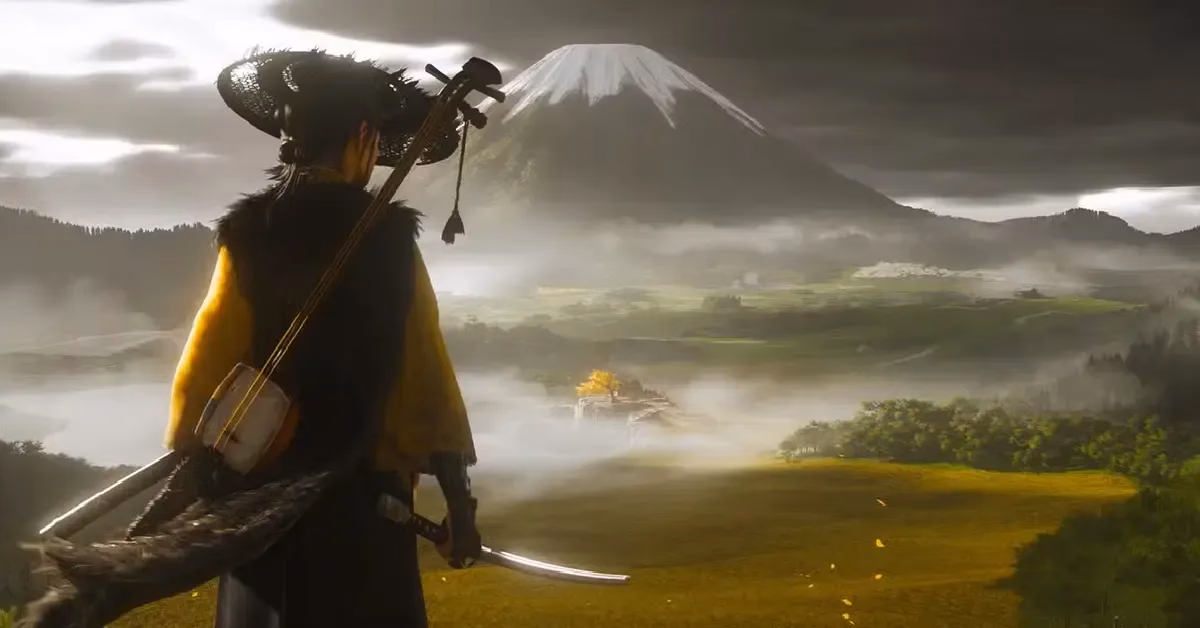Atsu exploring the wilds around Mount Yōtei